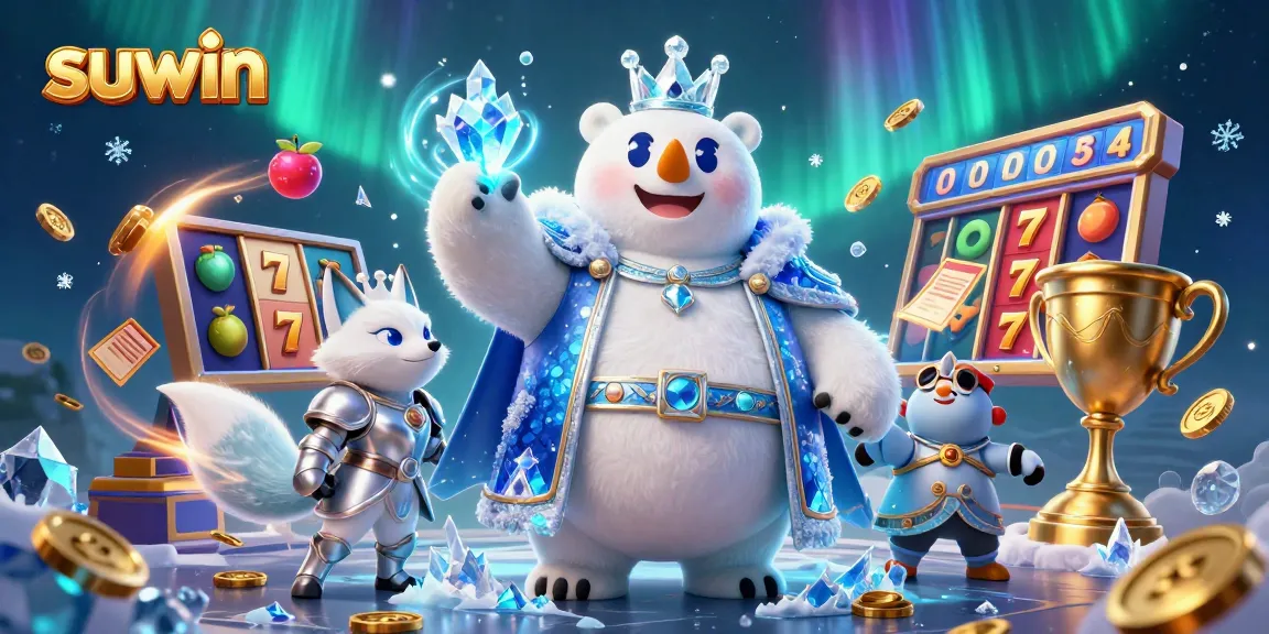 Engage with suwin’s thrilling slots and jackpot adventures in an enchanting 3D scene.